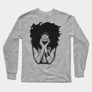 Erykah Badu Pencil Sketch Long Sleeve T-Shirt